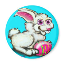 Easter Bunny 2 magnets by FunGraphix Easter Bunny 2 magnets