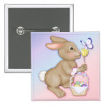 Easter Bunny and Basket Buttons