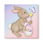 Easter Bunny and Basket magnets