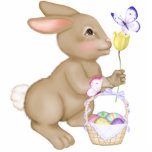 Easter Bunny and Basket Photo Sculptures