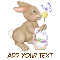Easter Bunny and Basket t-shirts by Spice Easter Bunny and Basket t-shirts