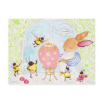 Easter bunny and bees by paintpaintdraw