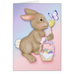 Easter Bunny and Butterfly Greeting Cards