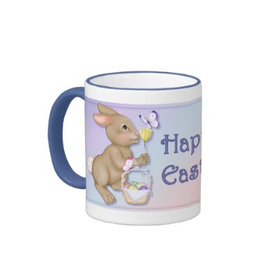 Easter Bunny and Butterfly Coffee Mugs by Spice