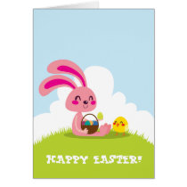 Easter Bunny and Chick cards