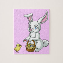 Easter Bunny and Chick Jigsaw Puzzles