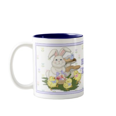 Easter Bunny and Chicks Coffee Mug by Spice