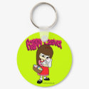 Easter Bunny and The Girl keychains by cartoosh Easter Bunny and The Girl keychains