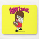 Easter Bunny and The Girl mousepads by cartoosh Easter Bunny and The Girl mousepads