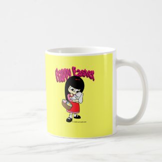 Easter Bunny and The Girl mug