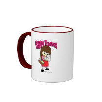 Easter Bunny and The Girl mugs by cartoosh Easter Bunny and The Girl mugs