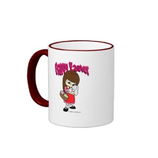 Easter Bunny and The Girl mug
