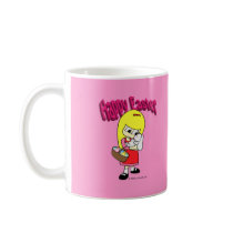 Easter Bunny and The Girl mugs by cartoosh Easter Bunny and The Girl mugs