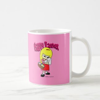 Easter Bunny and The Girl mug