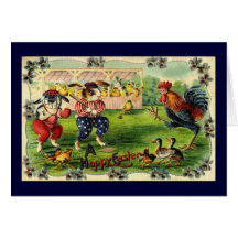 Easter Bunny Baseball Greeting Card