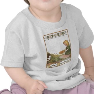 Easter Bunny Basket Lily Colored Egg T Shirts