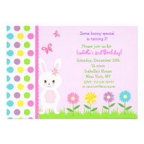 Easter Bunny  Birthday Party Invitations invitations