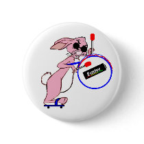 Easter Bunny Button