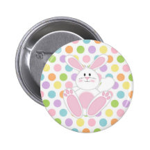 Easter Bunny Button