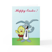 easter bunny greeting card