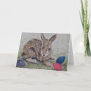 Easter Bunny Card - Wish someone special a very Happy Easter with this bunny and easter egg card. Original artwork done in ink and watercolor. Wishing You a Very Happy Easter!