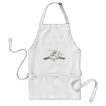 Easter Bunny Eating Carrots aprons