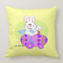 Easter Bunny Egg Car pillow