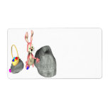 Easter Bunny Egg Hiding Personalized Shipping Label