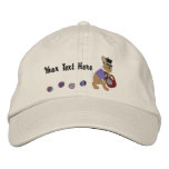 Easter Bunny & Eggs Embroidered Baseball Cap