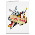EASTER BUNNY EXTENDS HAPPY EASTER GREETINGS GREETING CARD