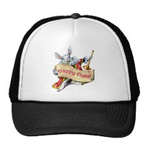 EASTER BUNNY EXTENDS HAPPY EASTER GREETINGS TRUCKER HAT