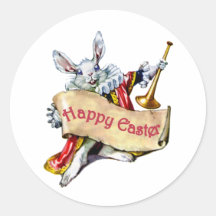 EASTER BUNNY EXTENDS HAPPY EASTER GREETINGS STICKERS