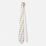 Easter bunny face outline neck tie