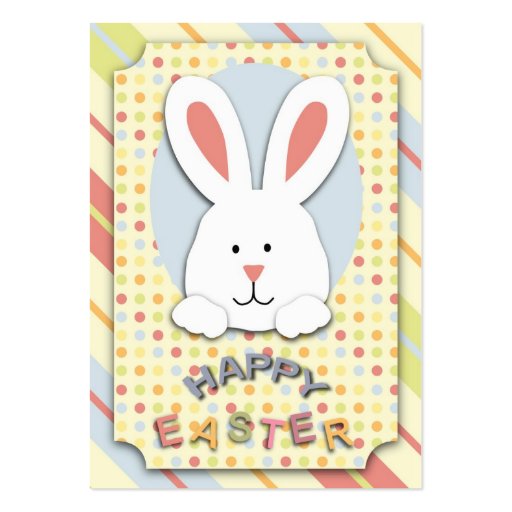 Easter Bunny Gift Tag Business Card Templates