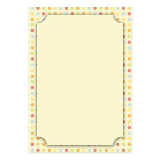 Easter Bunny Gift Tag Business Card Templates (back side)