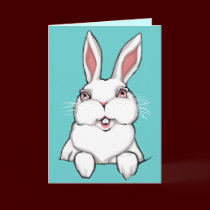 Easter Bunny Greeting Card Custom or Blank Card cards