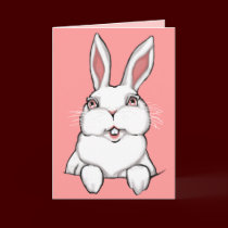Easter Bunny Greeting Card Custom or Blank Card cards