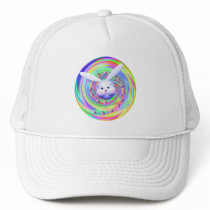 Easter Bunny Head Spin Trucker Hat