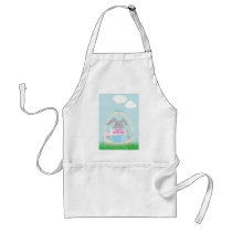 easter bunny in basket aprons