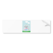 easter bunny in basket bumper stickers