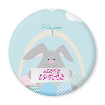 easter bunny in basket magnets