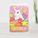 Easter Bunny in Basket Greeting Card - A basket full of sweet things!