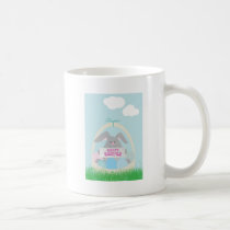 easter bunny in basket mugs