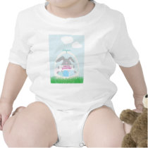 easter bunny in basket t-shirts