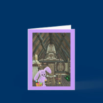 Easter Bunny In the House Invite cards