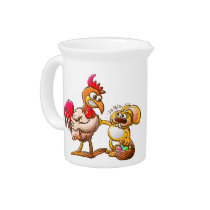 Easter Bunny in Trouble pitchers