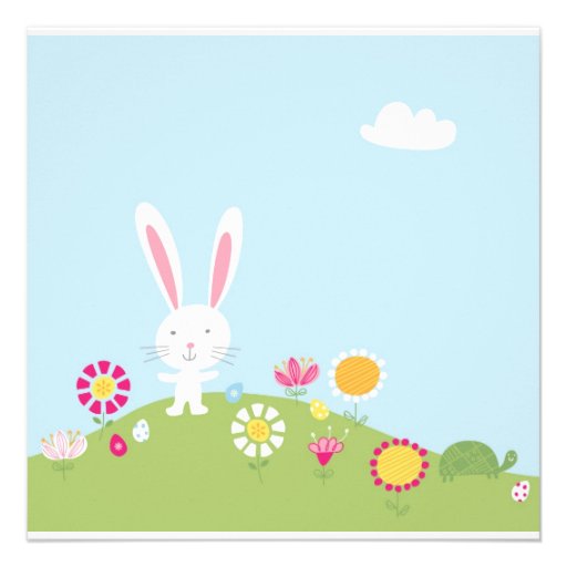 Easter Bunny Invitation (front side)