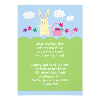 Easter Bunny Invitation