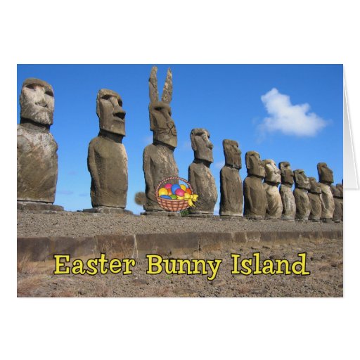 Easter Bunny Island Card Zazzle