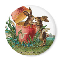 Easter Bunny Kiss magnets by easterfun Easter Bunny Kiss magnets